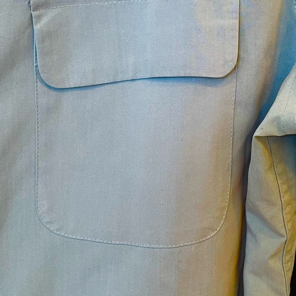 Robin’s egg blue silky soft blouse - Picture 3 of 5